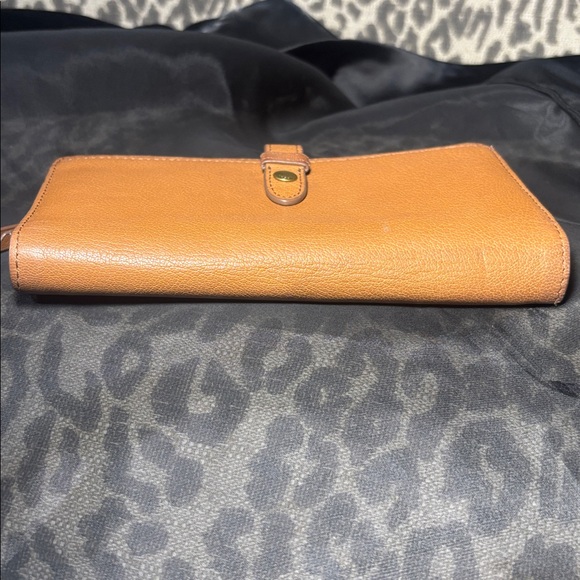 Fossil Fiona wallet camel brown envelope style multi compartment women’s wallet - Picture 2 of 14